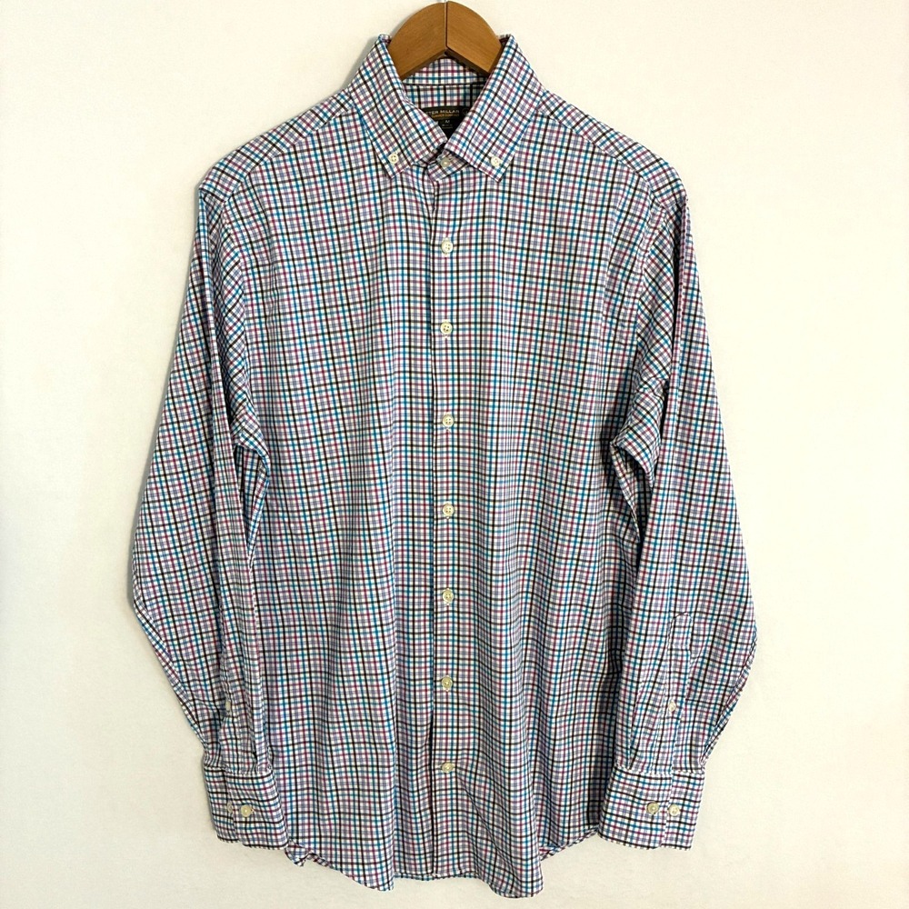 Peter Millar Summer Comfort Shirt Mens M Button Down Performance Preppy Golf